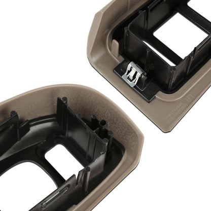 G-PLUS Window Switch Bezel Cover Compatible with Chevy Silverado/GMC Sierra 2003-2007,Fit Chevy Avalanche/Chevy Tahoe/GMC Yukon XL 2004-2006,Fit Chevy Suburban 2004-2007 89045119 89045127 Tan