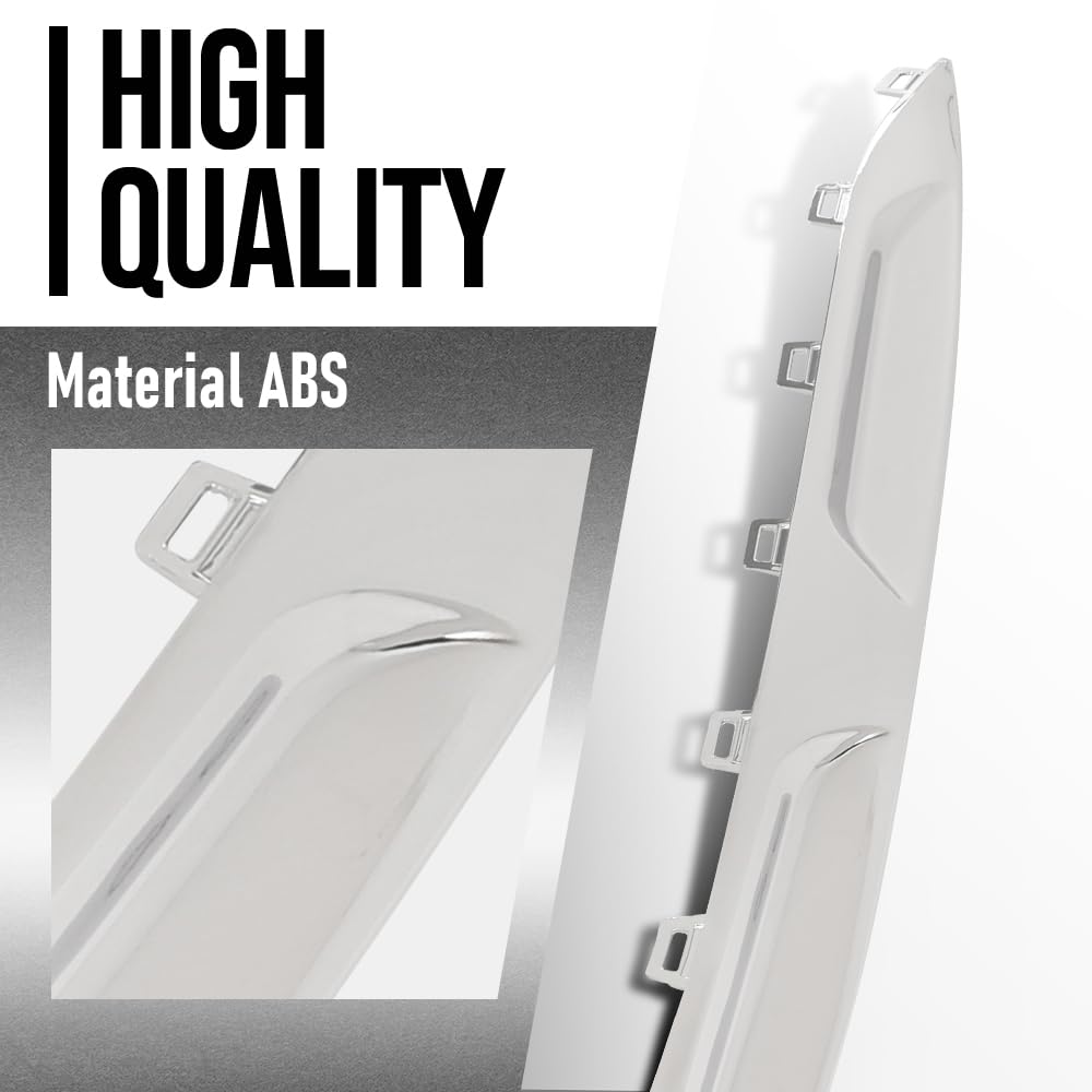 G-PLUS Front Bumper Lower Molding Trim Compatible with Benz W167 GLE / C167 Coupe/GLE 53 AMG 2020-2022 Not Fit 350 Base Sport A1678856703 Silver