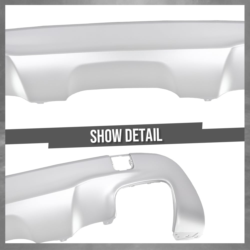 G-PLUS Rear Lower Bumper Valance Panel Compatible with Benz GLA250 (submodel: 4Matic, Base) 2015 2016 2017, Not Fit Models With AMG Style Bumper 1568850925 Silver