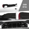 G-PLUS Rear Diffuser Compatible with BMW G30 G31 G38 5 Series 2017-2023 with M Sport Bumper Only, NOT Fit Rectangle Exhaust Tips On M550i Model, Rear Bumper Diffuser Gloss Black