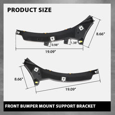 G-PLUS Front Bumper Mount Support Bracket for Jaguar XF XFR 2012-2015 XFR-S 2013-2015 Side View