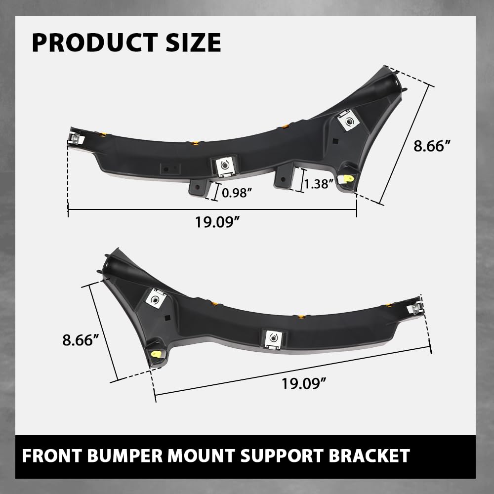 G-PLUS Front Bumper Mount Support Bracket Compatible with Jaguar XF XFR 2012-2015,Fit Jaguar XFR-S 5.0L V8 A/T Base Sedan 2013-2015
