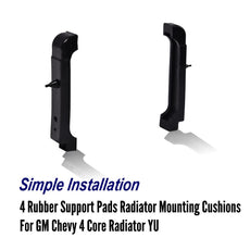 G-PLUS Radiator Pad Insulators 4PCS for GM Buick Chevy 1968-1982 Additional Angle