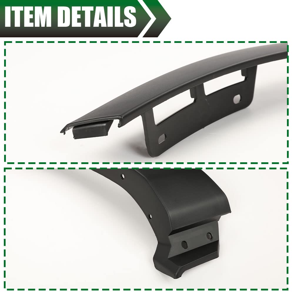 G-PLUS Fender Flares Compatible With 2011-2015 Ford Explorer, Wheel Fender Arch Molding Trim Black (Front Left+Front Right Side)