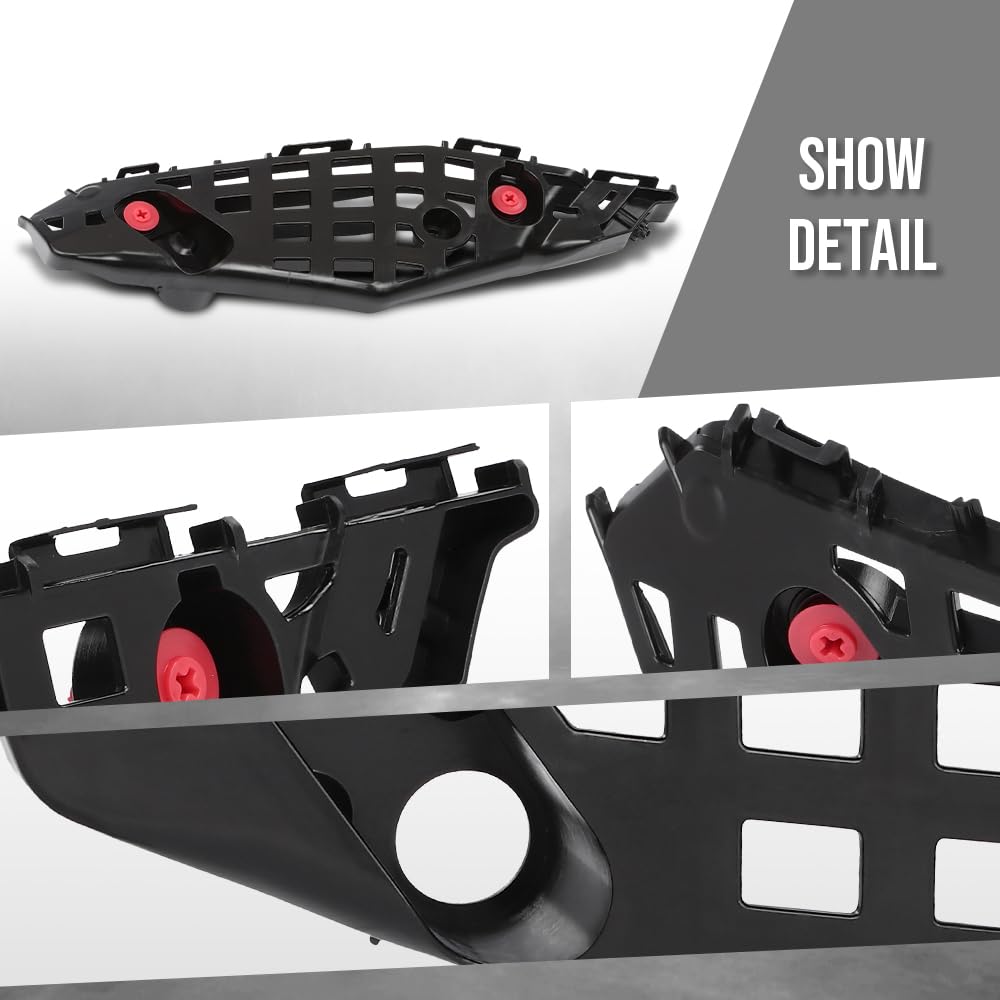 G-PLUS Bumper Bracket Front Left Side Fit Toyota Highlander (submodel: Hybrid LE, Hybrid Limited, Hybrid Platinum, Hybrid XLE, L, LE, Limited, Platinum, XLE) 2020-2023 521460E100, TO1042147 Black