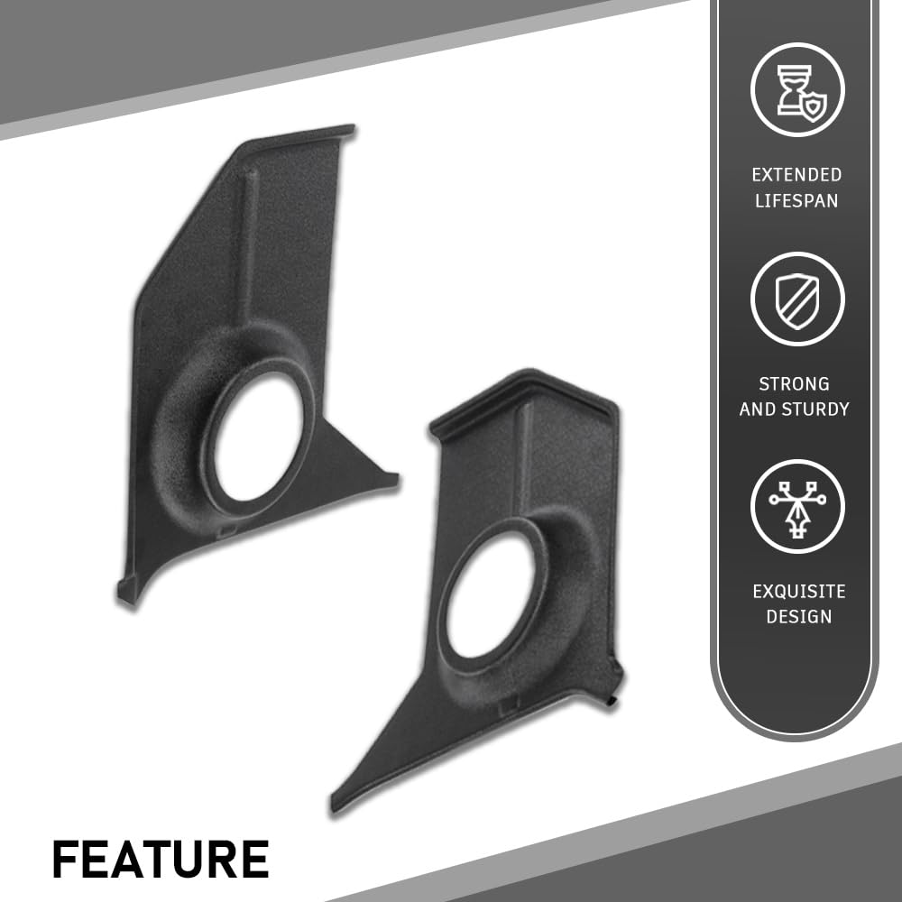 G-PLUS Speaker Kick Panels Pair Black Compatible with Ford Mustang 1967-1968