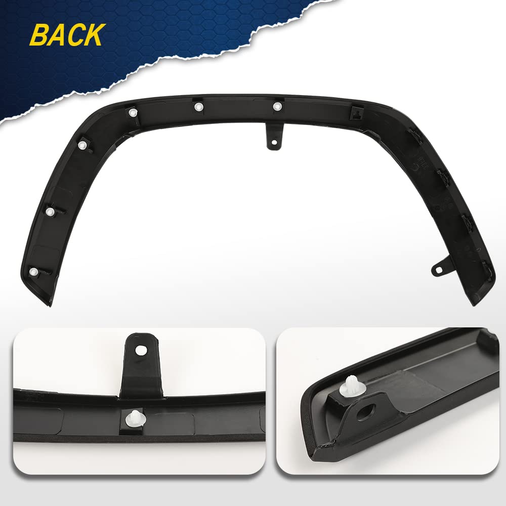 G-PLUS Fender Flares Compatible With 2019 2020 2021 Toyota Rav4, OE Style Front Wheel Black Fender Molding Trim 756010R090,7560142160(Front Left Driver Side)