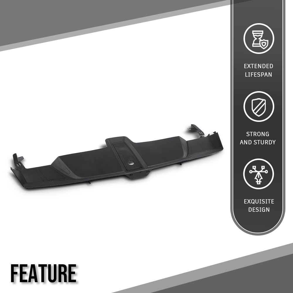 G-PLUS Front Radiator Support Lock Trim Cover Panel Compatible with Porsche Cayenne 2019 2020 2021 2022 2023 9Y0805504 Black