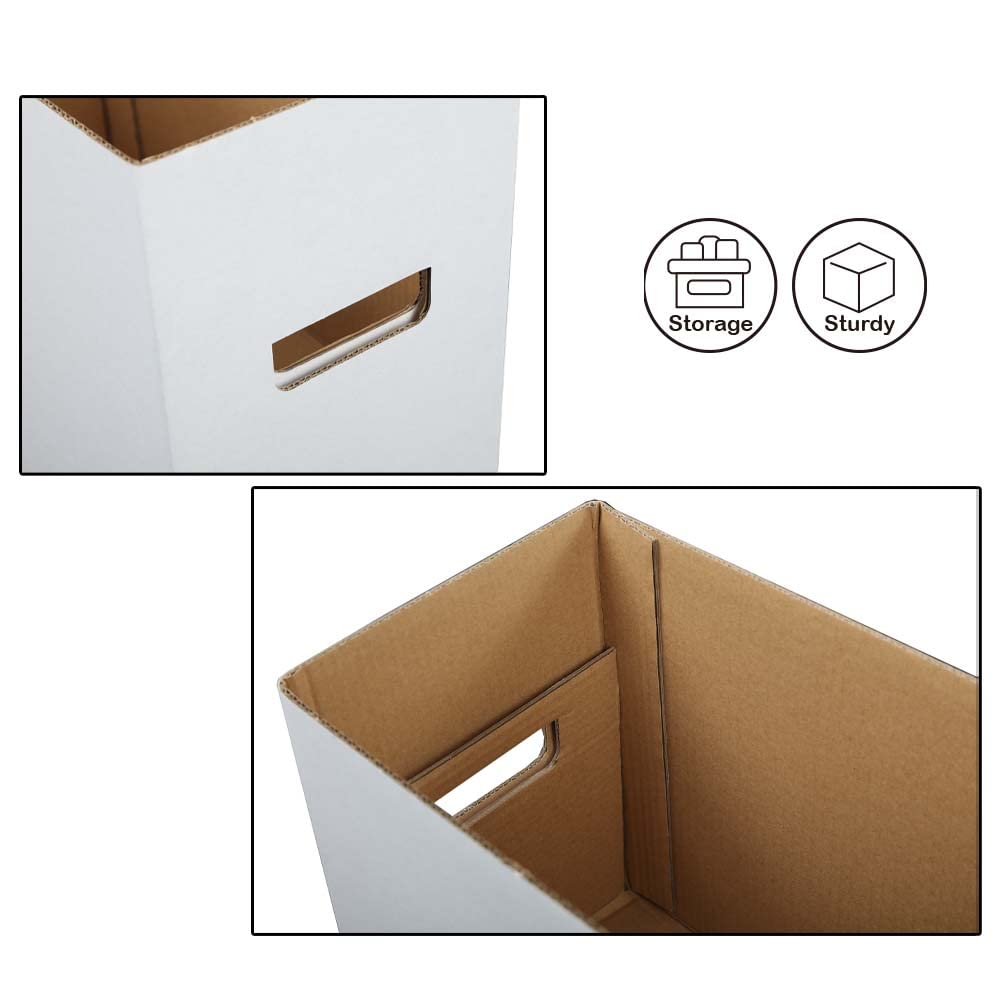 G-PLUS Comic Book Storage Comic Book Box Holds 150-175 Comics Collapsible Moistureproof Archival Cardboard 5 Pack