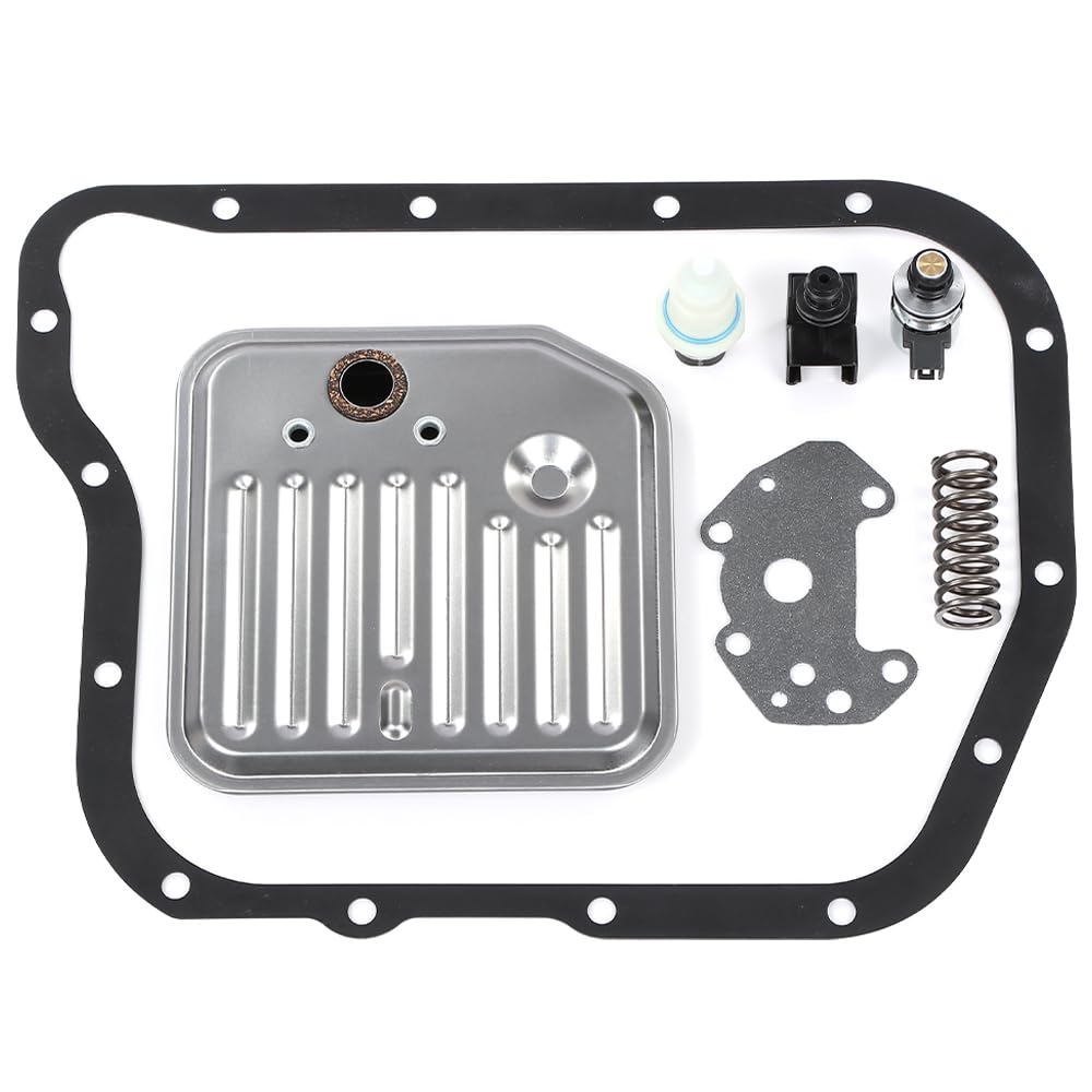 G-PLUS Transmission Filter Kit Solenoid & Sensor Fit all Chrysler Dodge Jeep Products,46RE / 47RE / 48RE / A518 / A618 automatic transmission 2000-On Black