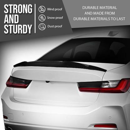 G-PLUS Rear Trunk Spoiler Wing Compatible with BMW G20 3 Series 4 Door Sedan 2019 2020 2021 2022 2023 2024 2025, Fit BMW G80 M3 Sedan 2021 2022 2023 2024 2025 Carbon Fiber Black