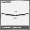 G-PLUS Front Bumper Face Bar Trim Molding Step Pad Fit Benz E43 AMG 4Matic 2017-2018, Fit Models w/o AMG Carbon Fiber Package, With AMG Styling Package and Night Package 2138857800 Glossy Black