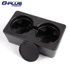 G-PLUS Floor Mounted Console Dual Cup Holder Insert Compatible with Silverado/Sierra 1500 2007-2013 19154712 Black