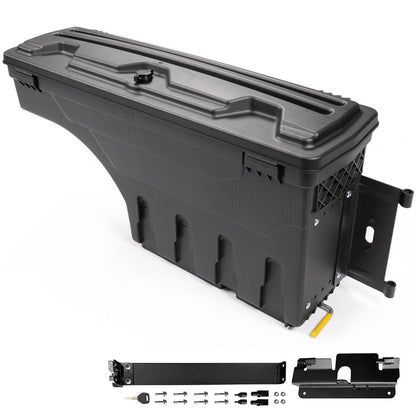 G-PLUS New Lockable Storage Box Case Compatible with Chevy Silverado GMC Sierra 1500 2500 3500 2007-2018 Truck Bed Toolbox Rear Right Passenger Side
