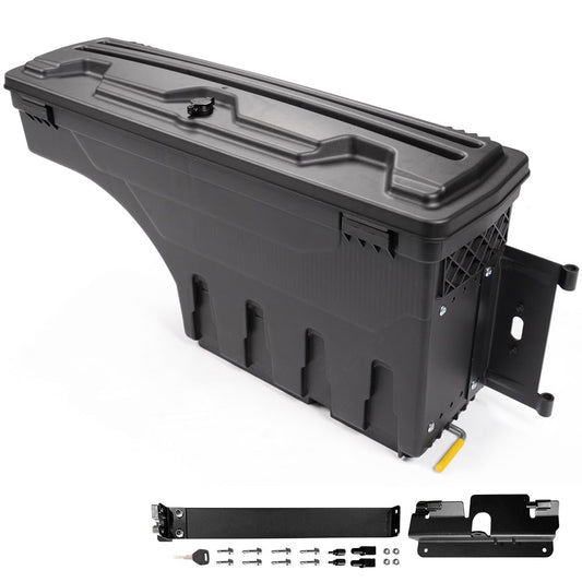 G-PLUS New Lockable Storage Box Case Compatible with Chevy Silverado GMC Sierra 1500 2500 3500 2007-2018 Truck Bed Toolbox Rear Right Passenger Side