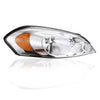 G-PLUS Headlights Assembly Fit 2006-2007 Chevy Monte Carlo/2006-2013 Chevy Impala/2014-2016 Impala Limited Headlamp Left, Clear Lens Chrome Housing Amber Reflector Bumper Headlamps,faros delanteros