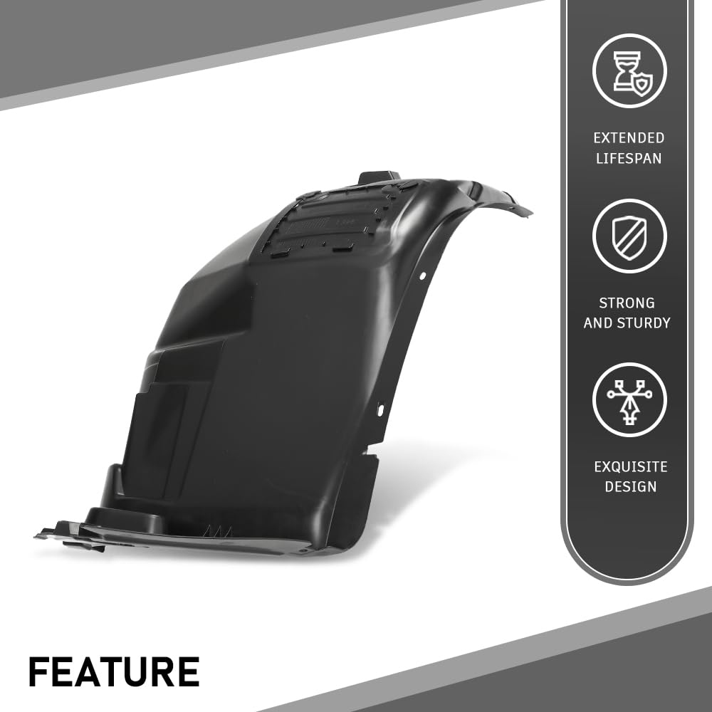 G-PLUS Fender Liner Splash Shield Front, Driver Side Front Section Compatible with BMW X1 xDrive28i 2012-2015,Fit BMW X1 (submodel: sDrive28i, xDrive35i) 2013-2015 51717290159, BM1248138