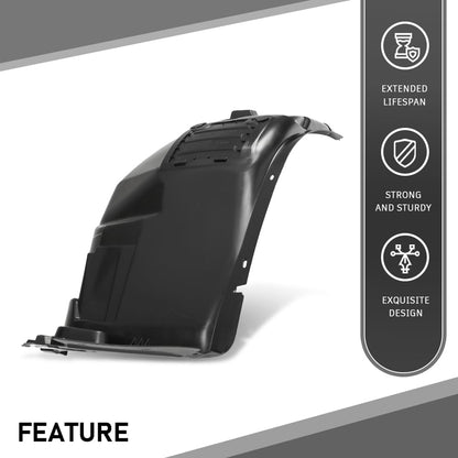 G-PLUS Fender Liner Splash Shield Front, Driver Side Front Section Compatible with BMW X1 xDrive28i 2012-2015,Fit BMW X1 (submodel: sDrive28i, xDrive35i) 2013-2015 51717290159, BM1248138