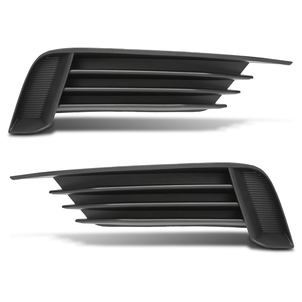 G-PLUS Pair Front Lower Bumper Grilles Covers, Compatible with Audi A3 S3 2013-2017, Left Driver & Right Passenger Side 2PCS, 8V5807682, 8V5807681