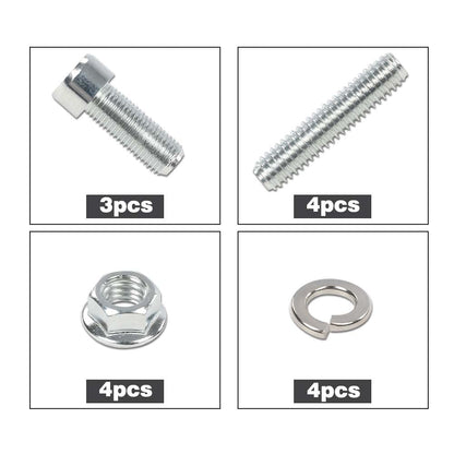 G-PLUS Small Block Stainless Steel Engine Bolt Kit Set Compatible with 265, 283, 302, 305, 327, 350, and 400 SB Chevy Engines w/Headers (NON-EFI)
