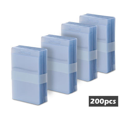 G-PLUS 200 Counts 3"X4" Card Sleeves - Baseball Protectors, Hard Plastic Sportcards Football Game Holder, Collecting Trading Sleeves, Clear Regular Top Loads for Cards 1.5MM