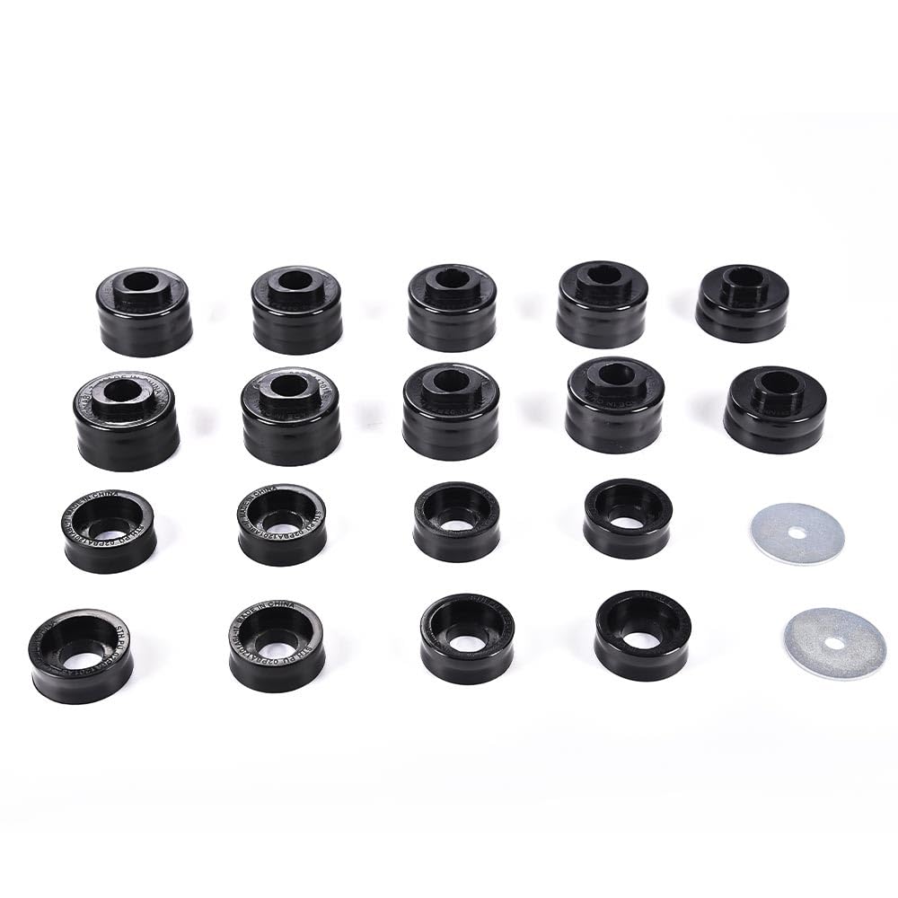 G-PLUS Body Mounts in Polyurethane PU Compatible with F250 F350 Super Duty 1999-2017 2WD & 4WD, Body Cab Mounts Bushings Kit, Black