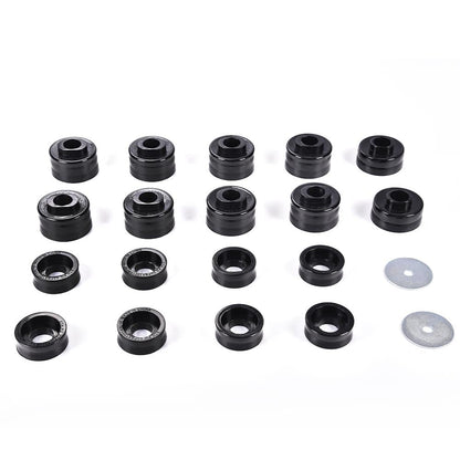 G-PLUS Body Mounts in Polyurethane PU Compatible with F250 F350 Super Duty 1999-2017 2WD & 4WD, Body Cab Mounts Bushings Kit, Black