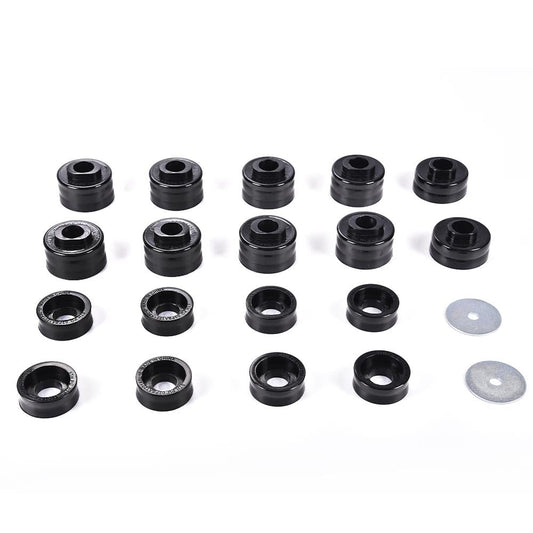 G-PLUS Body Mounts in Polyurethane PU Compatible with F250 F350 Super Duty 1999-2017 2WD & 4WD, Body Cab Mounts Bushings Kit, Black