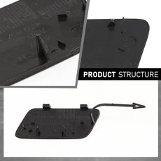G-PLUS Front Bumper Tow Hook Cover for Audi A6 2009-2010 Black Additional Angle