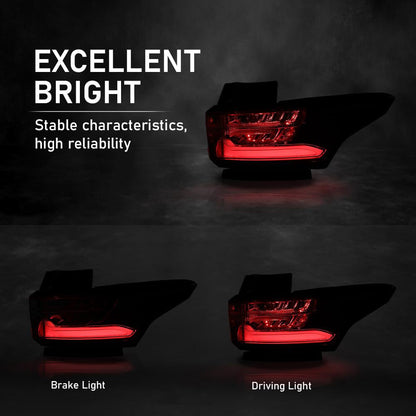 G-PLUS LED Rear Right Tail Light Assembly Compatible with Chevy Traverse 2018 2019 2020 2021 Right Rear Brake Lamp Luces Traseras, 84618032, GM2805130, Red Lens