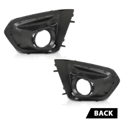 G-PLUS Front Fog Light Bezel Set W/Glossy Black Trim Compatible with Subaru Impreza 2012-2014 57731FJ020