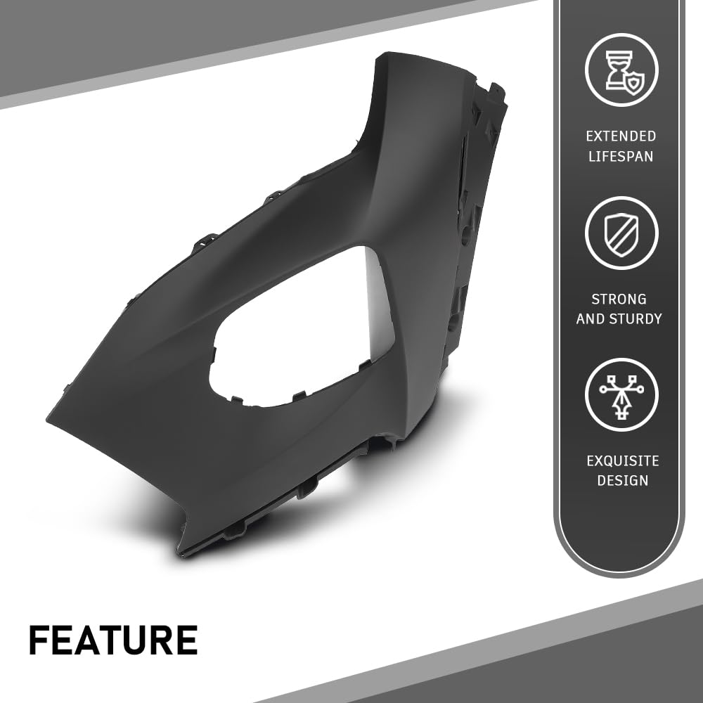 G-PLUS Front Driver Side Bumper Cover (Except RS) LH Compatible with Chevy Trailblazer 2021-2022 NOT Fit RS Model 42749518, 42772013 Black