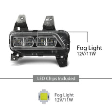 G-PLUS LED DRL Fog Lights Kit for Kia Telluride 2020-2022 Side View
