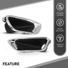 G-PLUS Fog Light Cover Lamp Bezel Trims Compatible with Jeep Grand Cherokee 2016-2020 Pair Chrome 68261710AA, 68261711AA