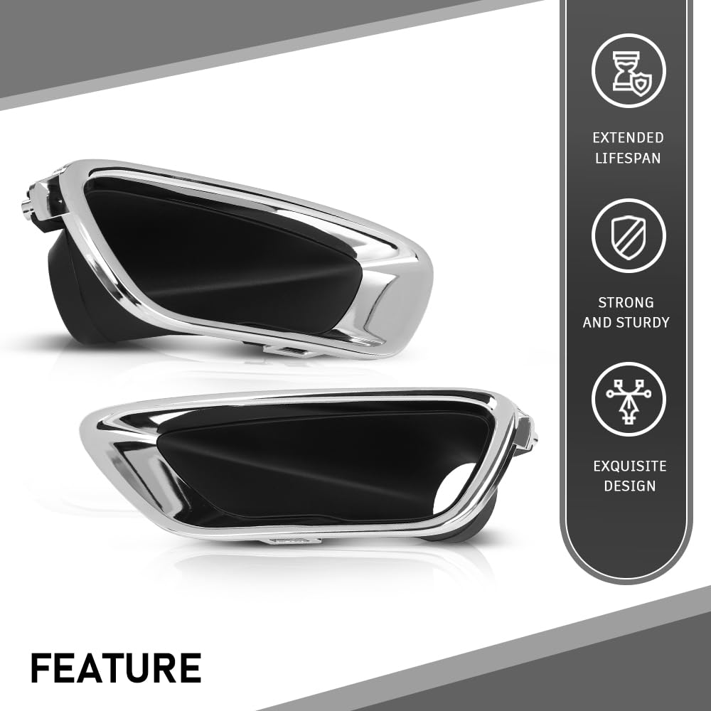 G-PLUS Fog Light Cover Lamp Bezel Trims Compatible with Jeep Grand Cherokee 2016-2020 Pair Chrome 68261710AA, 68261711AA