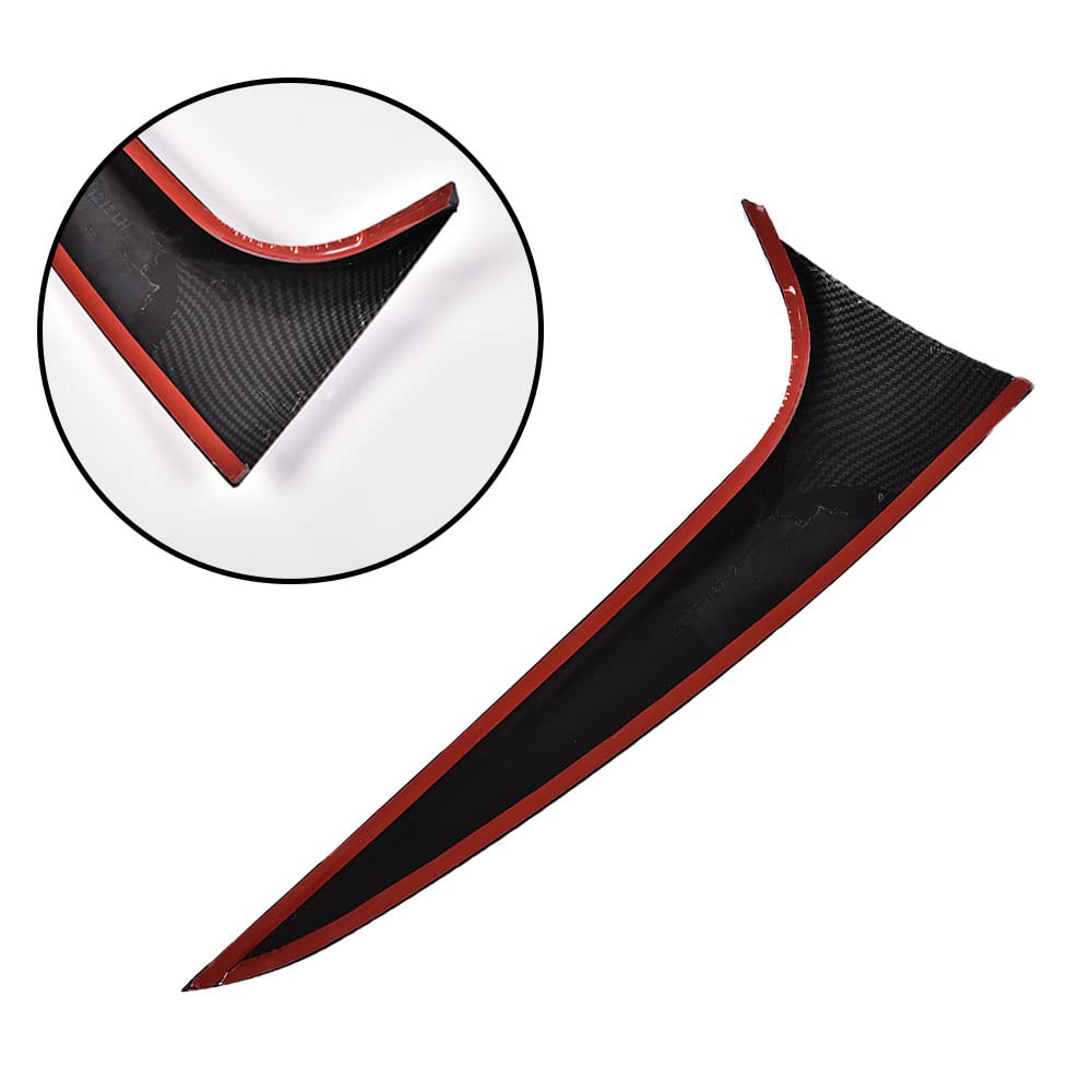 G-PLUS Rear Window Spoiler Side Wing Trim Carbon Black Cover Compatible with 2019-2021 BMW X4