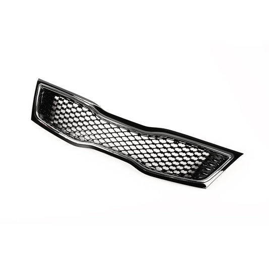 G-PLUS Front Bumper Upper Grille Grill Compatible with Kia Optima 2014 2015 Replacement for 863502T700 Black w/Chrome Trim