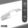 G-PLUS Rear Bumper Lower Chrome Trim Compatible with Benz ML550 ML500 2013-2015 A1668804340, A1668804440 Silver