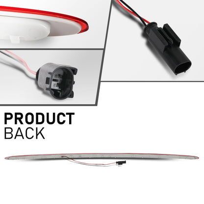 G-PLUS LED 3rd Brake Light, Compatible with Mini Cooper Clubman/Cooper Clubman 1.6L L4-Gas 2008-2013, Rear Third Lamp Red Lens, 63257167413