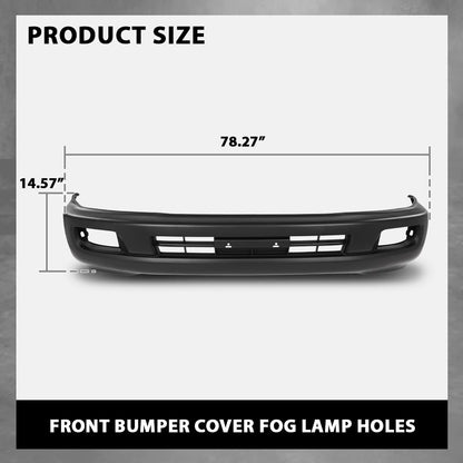 G-PLUS Front Bumper Cover Fog Lamp Holes Primed Compatible with Toyota Land Cruiser Base 2003-2007 5211960918, TO1000267