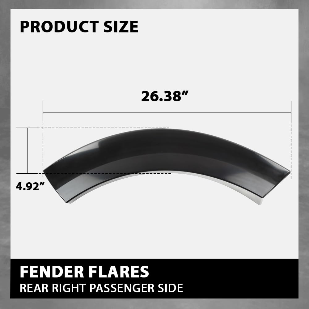 G-PLUS Rear Right Fender Flare Wheel Arch Moulding Compatible with LR3 / Discovery 3 2005-2009, Compatible with LR4 / Discovery 4 2010-2016 LR010627, 9H2221070AA