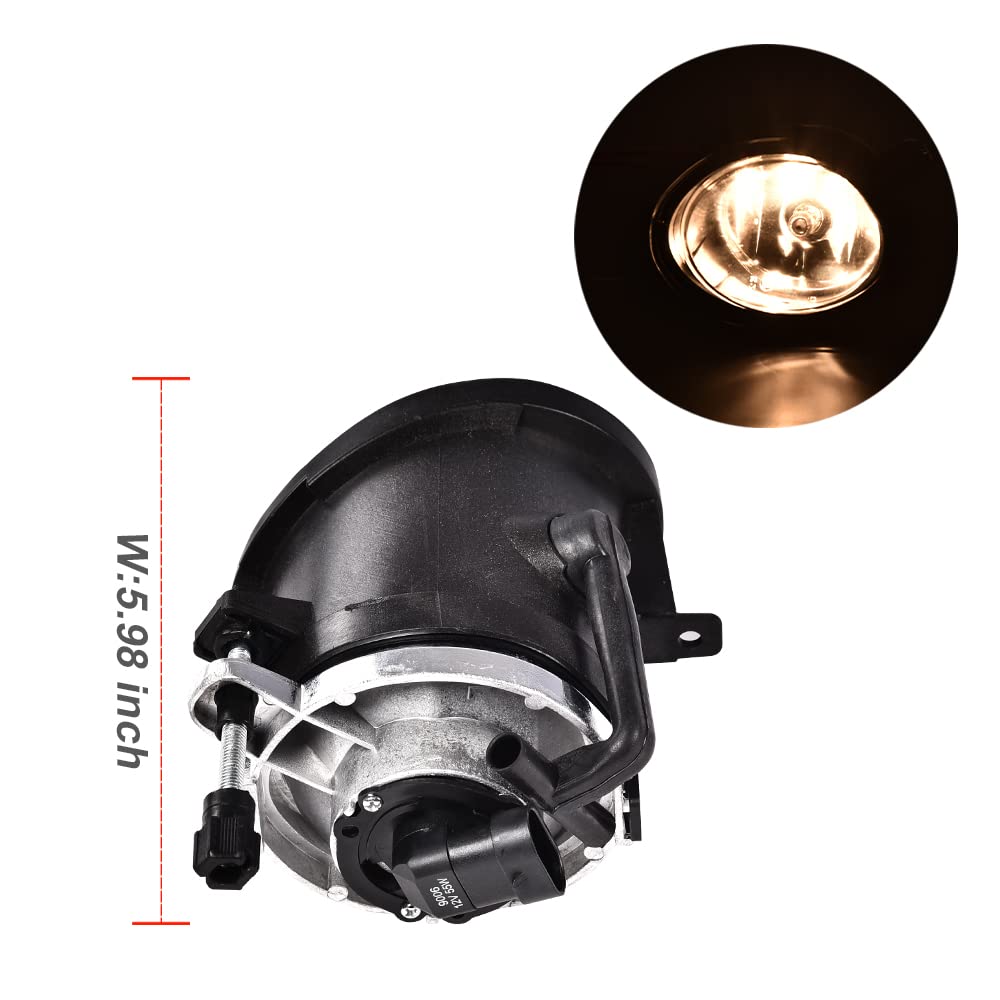 G-PLUS Fog Lights Compatible With 2001-2005 BMW 3 Series E46 2000-2003 M3/M5 (330 Series With ZHP & M-Tech Front Aero Package Only) BM2592122 / BM2593122 Fog Light Replacement
