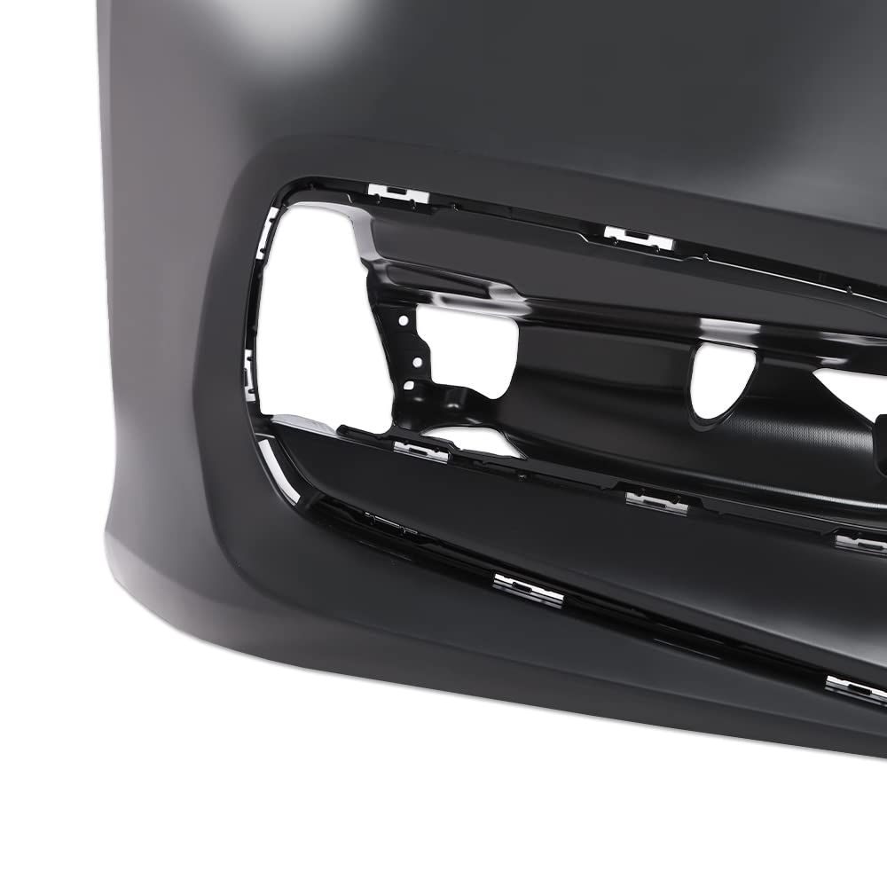 G-PLUS Front Bumper Cover Compatible with Honda Accord Sedan 2018 2019 2020 w/o Sensor Holes, HO1000314, 04711TVAA00ZZ, Primed Black