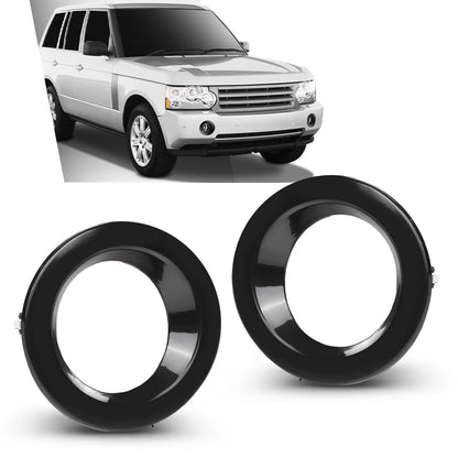 G-PLUS Fog Light Bezel Cover Ring Pair Left & Right Compatible with Land Rover Range Rover 2002-2009