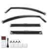 G-PLUS in-Channel Side Window Vent Visor Deflectors Rain Guards Compatible with GMC Terrain 2018-2024 Impact-Resistant PC 4 PCS Smoky