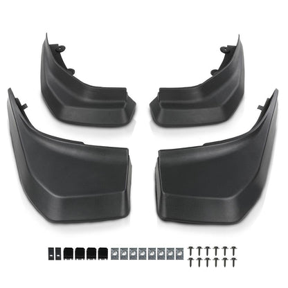 G-PLUS Mud Flaps Splash Guard Mudguard Compatible with Range Rover Evoque Pure/Prestige 2012-2018 (Round Rear Pipe)