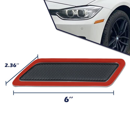 G-PLUS Bumper Reflector Compatible with 2012-2015 BMW 328i,63147274522, BM2555102, 63147274521,BM2554102 Front Driver & Passenger Side (Smoky)