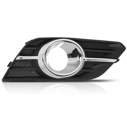 G-PLUS Front Right Passenger Side Bumper Fog Light Bezel Trim Compatible with Buick Encore 2013 2014 2015 2016 GM1038173, 95470237 Chrome Black