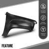 G-PLUS Fender Front Right Side Compatible with GMC Canyon (submodel: Base, SL, SLE, SLT) 2015-2020, Fit GMC Canyon Denali 2017-2022 GM1241405, 23373628 Primed Black