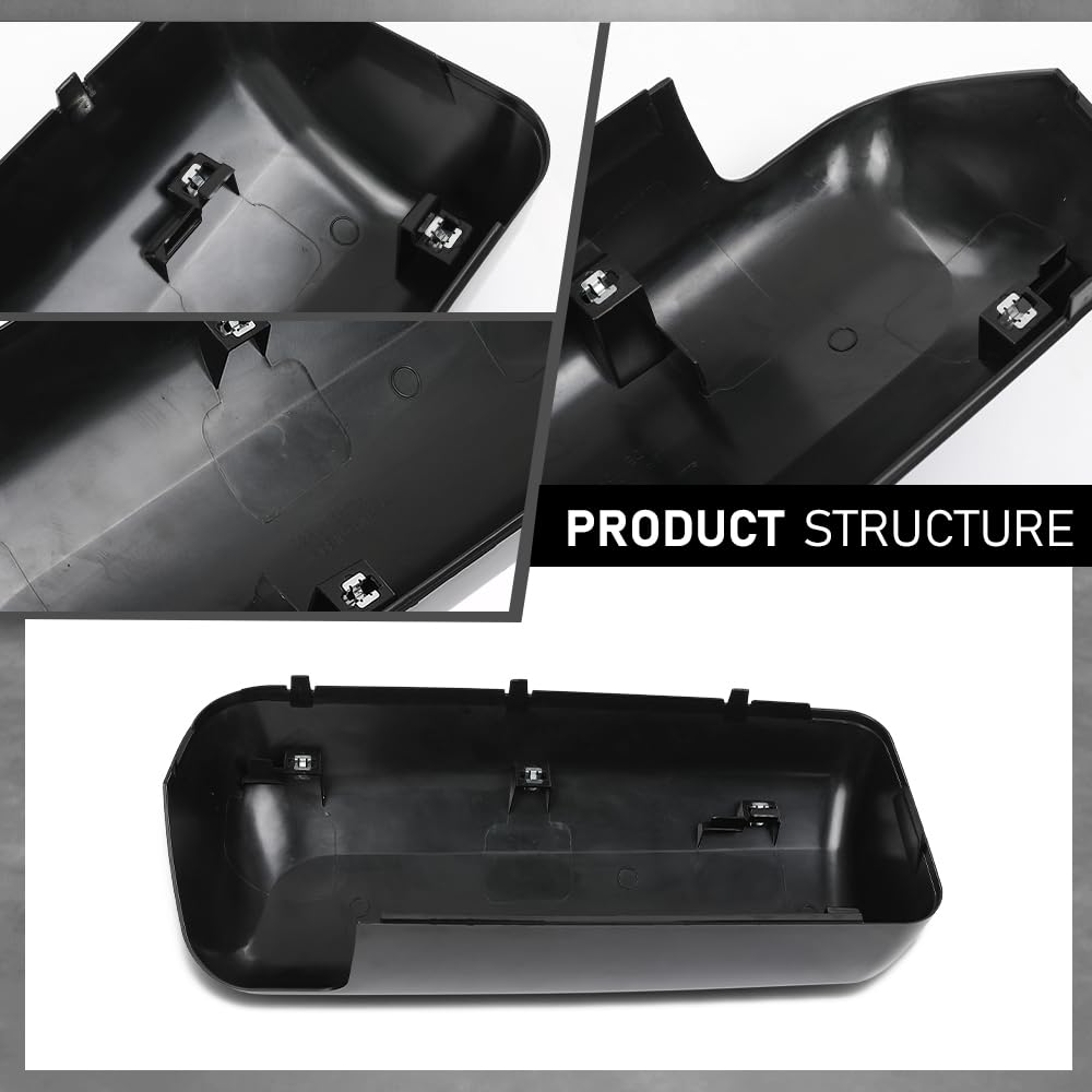 G-PLUS Pair Door Mirror Covers, Compatible with Peterbilt 579 2013-2023, LH Driver & RH Passenger Side 2PCS